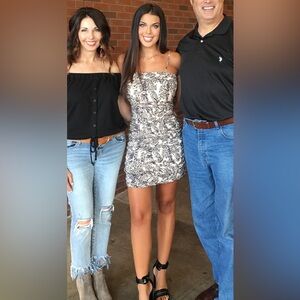 J.O.A. Animal Print Mini Dress